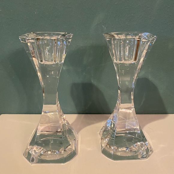 Villeroy & Boch Accents Villeroy Boch Crystal Candlestick Holders